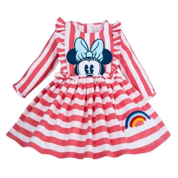 Disney Other - Minnie Mouse striped dress with rainbow